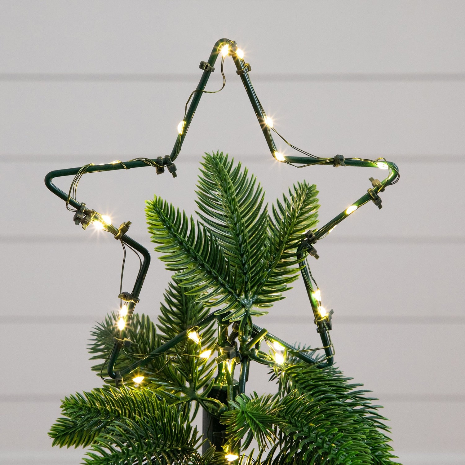Nearly Natural 34" Pine Spiral Pop Up 2 1/2 Foot Pre-Lit Pine Christmas Tree