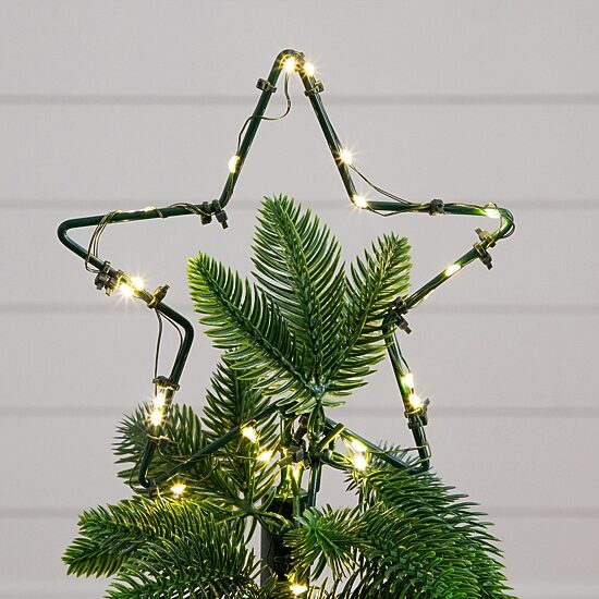 Nearly Natural 34" Pine Spiral Pop Up 2 1/2 Foot Pre-Lit Pine Christmas Tree