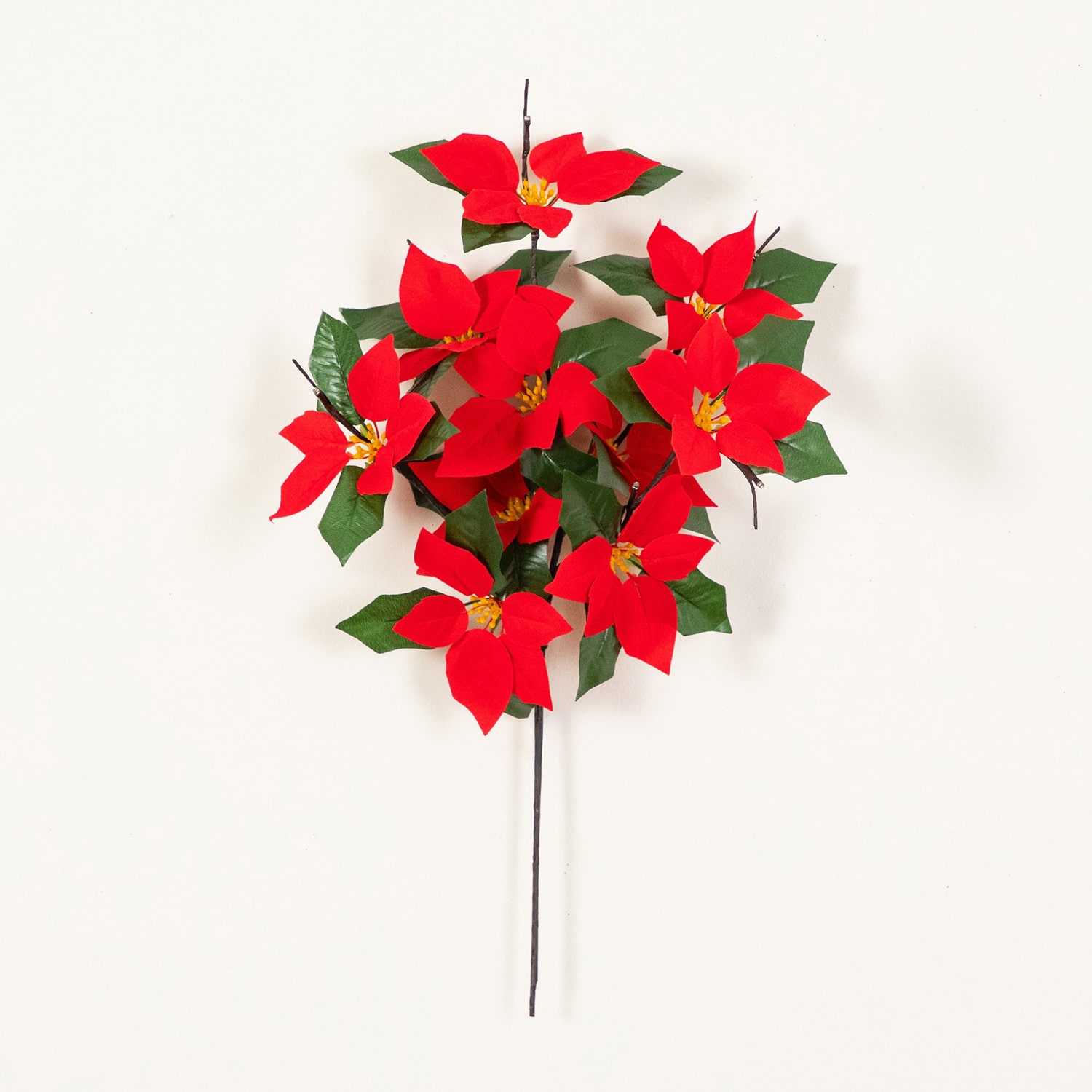 Nearly Natural 28" Pre-Lit Poinsettia Artificial Flowers