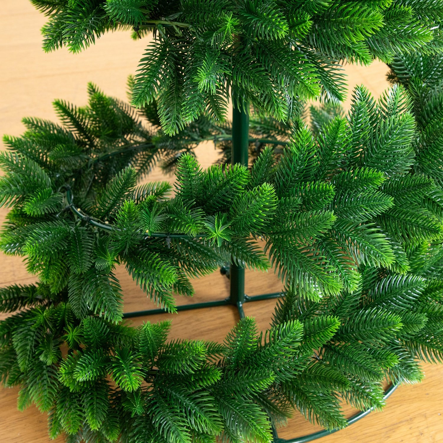 Nearly Natural 34" Pine Spiral Pop Up 2 1/2 Foot Pre-Lit Pine Christmas Tree