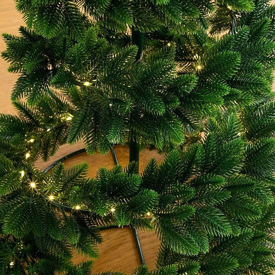 Nearly Natural 34" Pine Spiral Pop Up 2 1/2 Foot Pre-Lit Pine Christmas Tree