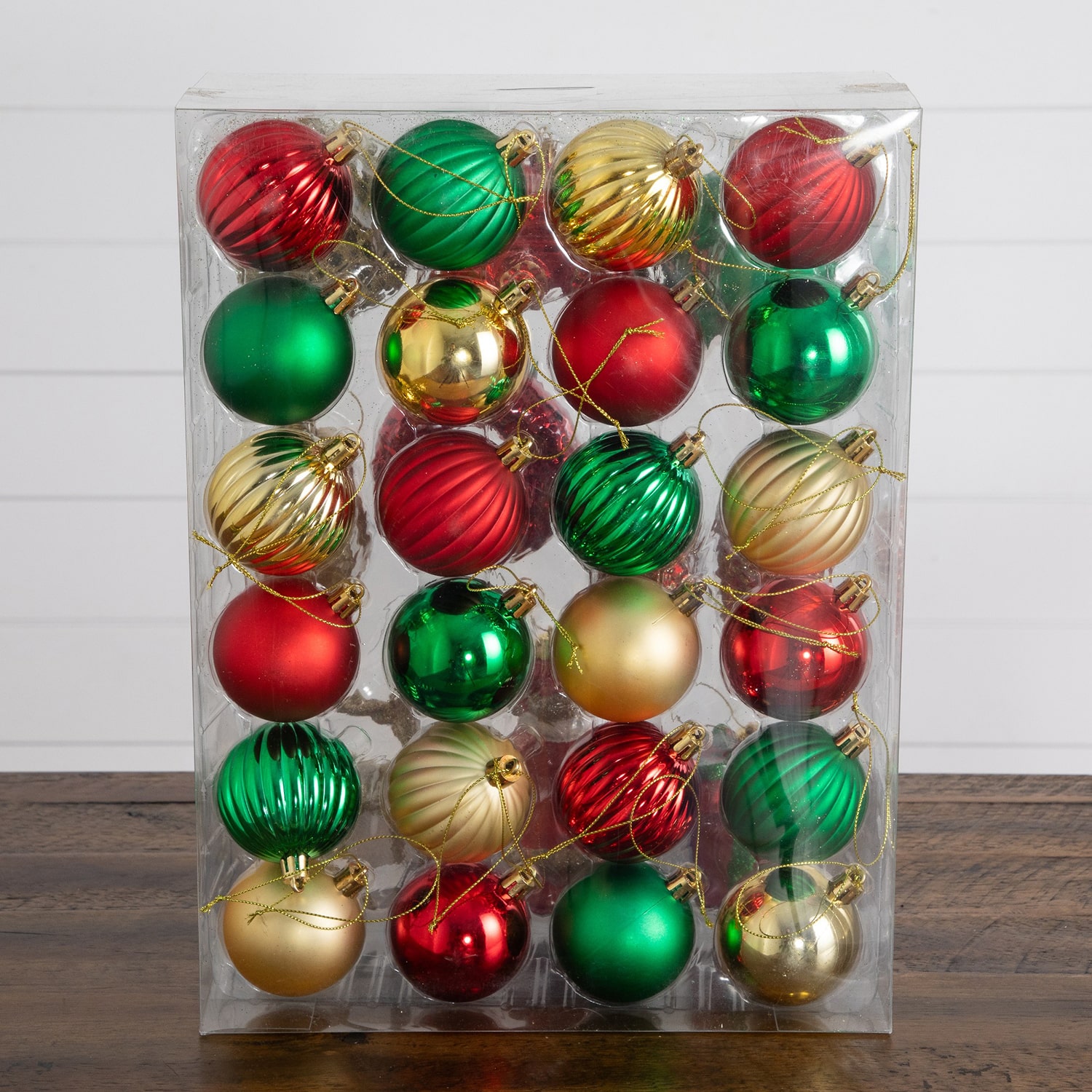 Nearly Natural Red, Green And Gold Assorted Shatterproof 39-pc. Christmas Ornament