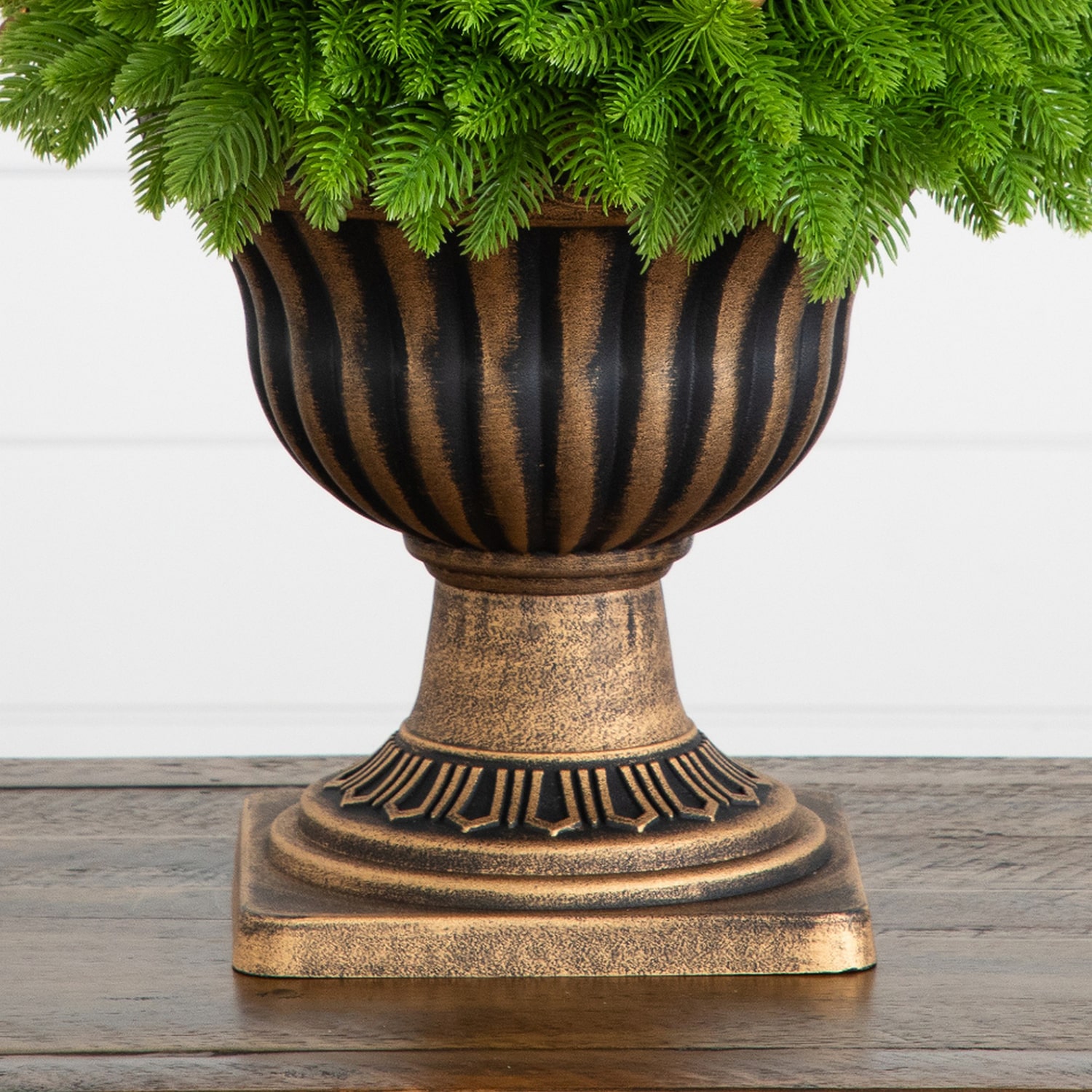 Nearly Natural 18" Pre-Lit Pine Artificial Plant