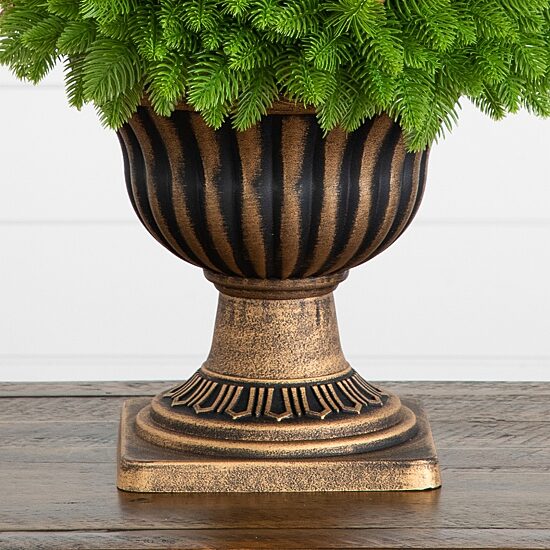 Nearly Natural 18" Pre-Lit Pine Artificial Plant