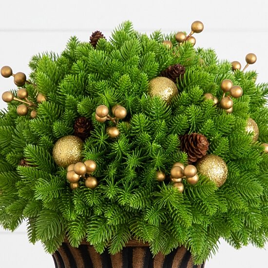 Nearly Natural 18" Pre-Lit Pine Artificial Plant