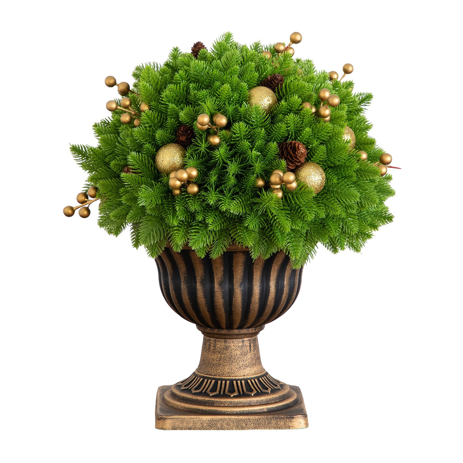 Nearly Natural 18" Pre-Lit Pine Artificial Plant