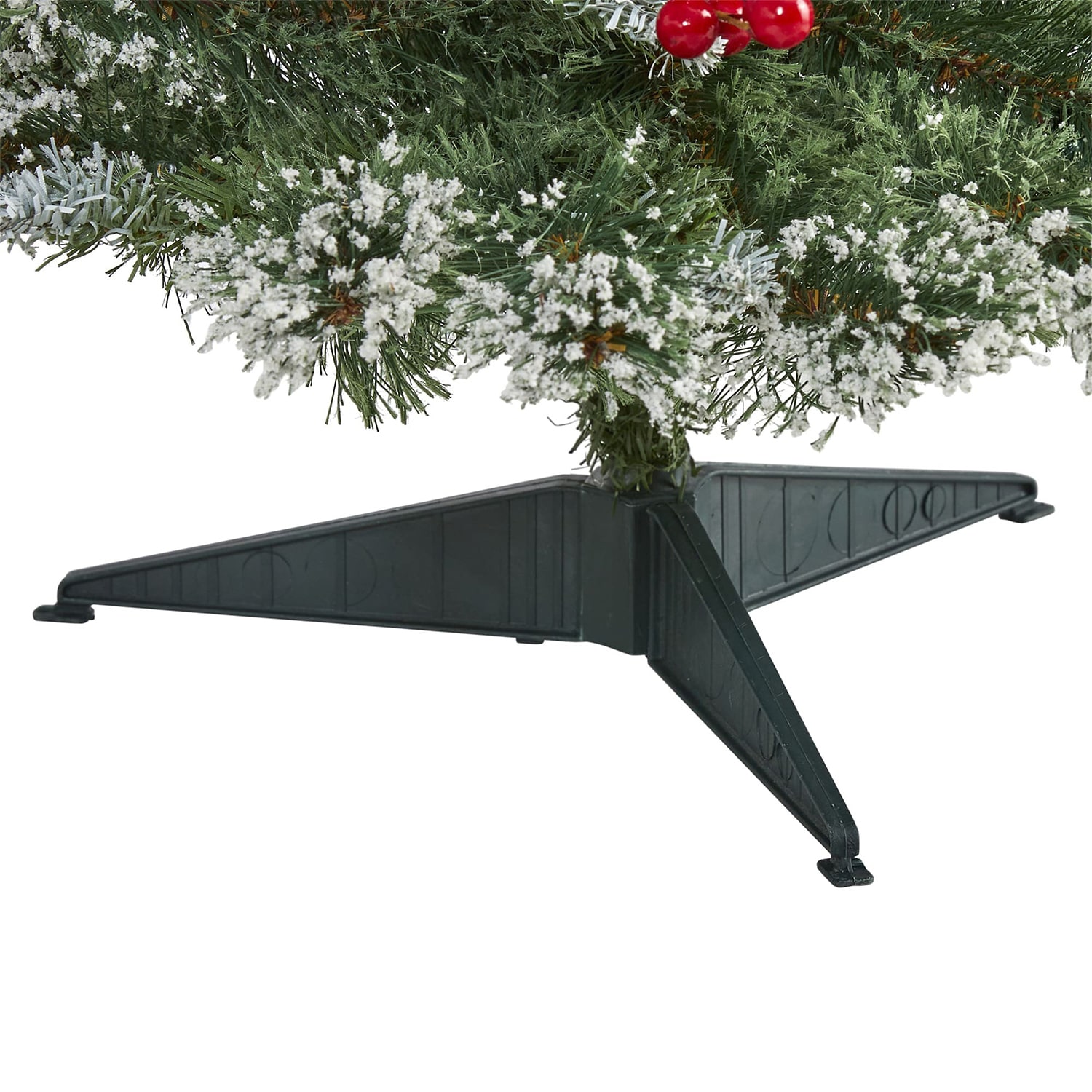 Nearly Natural 3ft Frosted Swiss Pine 3 Foot Pine Christmas Tree