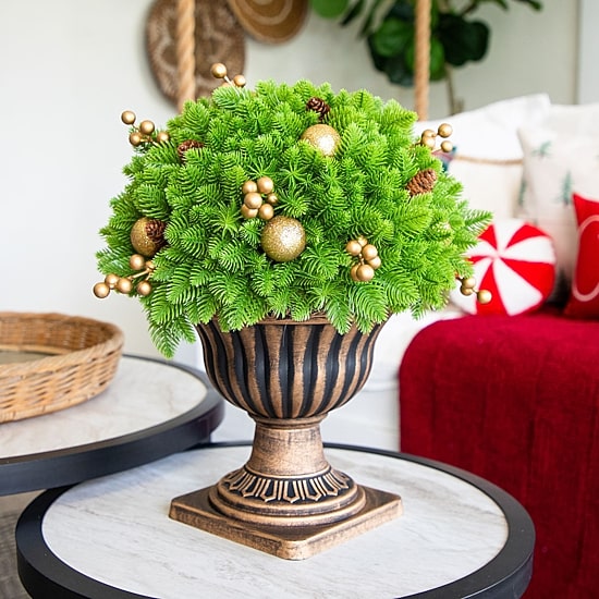 Nearly Natural 18" Pre-Lit Pine Artificial Plant