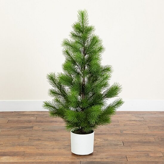 Nearly Natural Real Touch Masson Pine 4 Foot Pine Christmas Tree