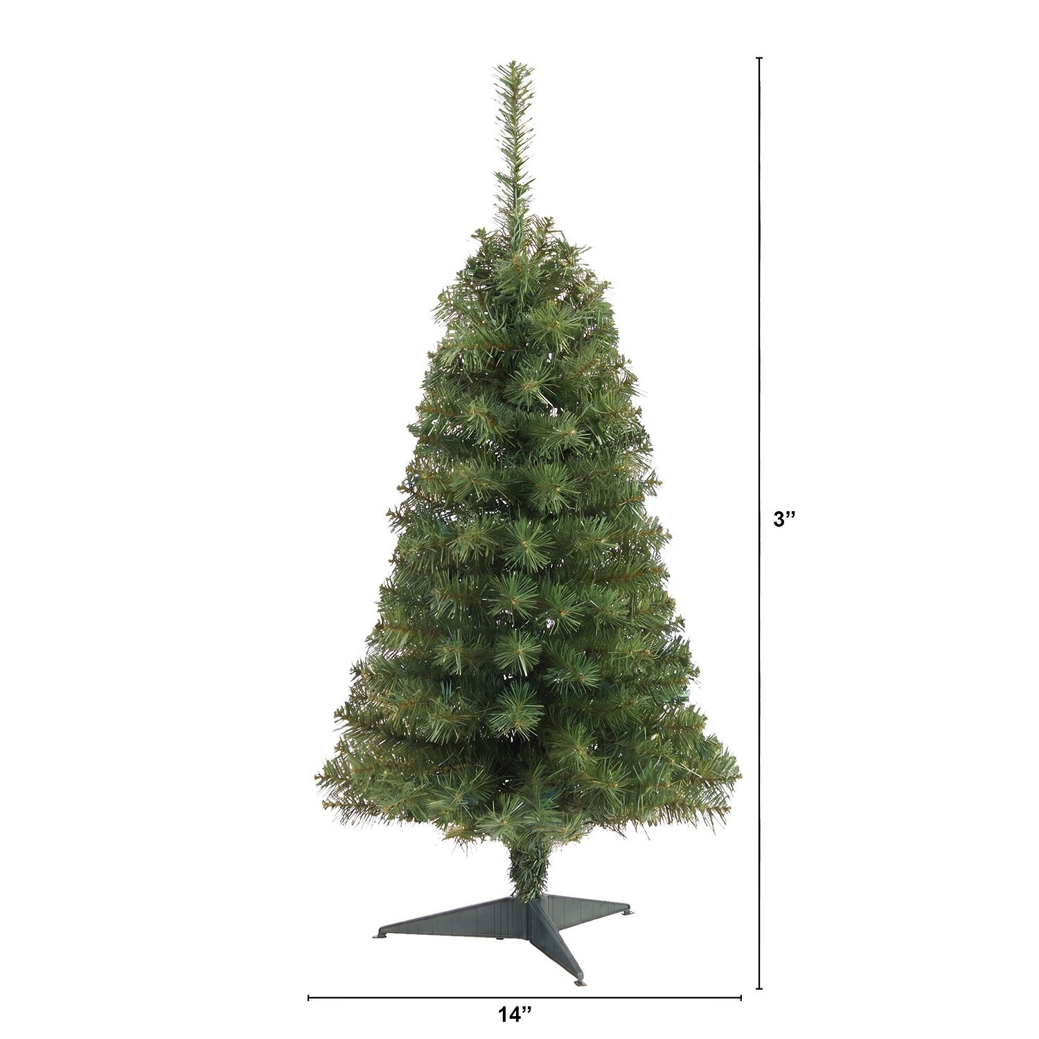 Nearly Natural 3 Foot Pine Christmas Tree