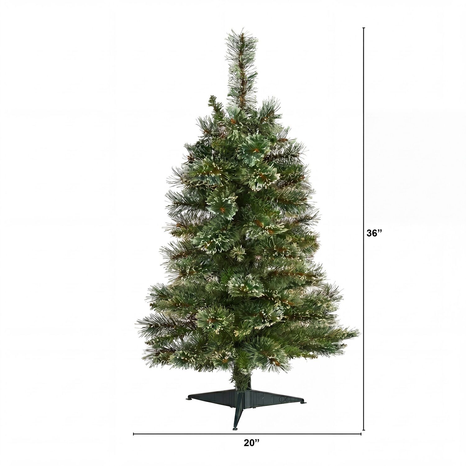 Nearly Natural 3ft Wisconsin Slim Pine 3 Foot Pine Christmas Tree