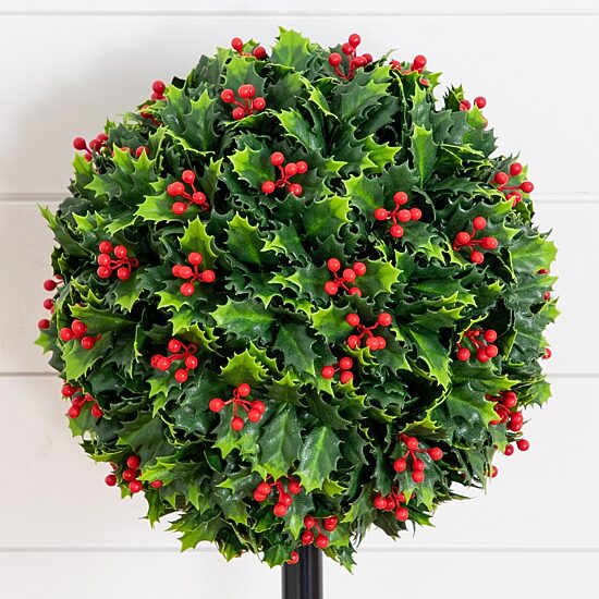 Nearly Natural 2ft Uv Resistant Holly Berry Artificial Plant