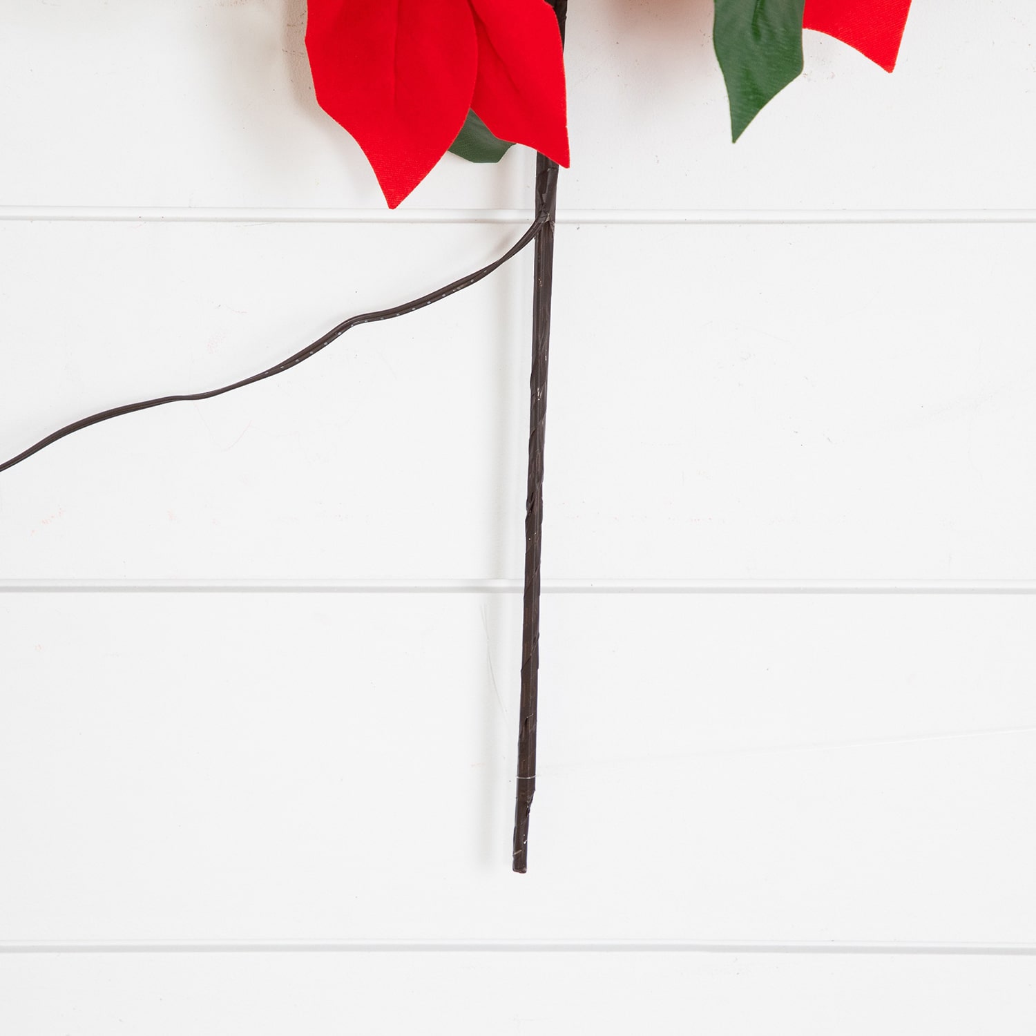 Nearly Natural 28" Pre-Lit Poinsettia Artificial Flowers