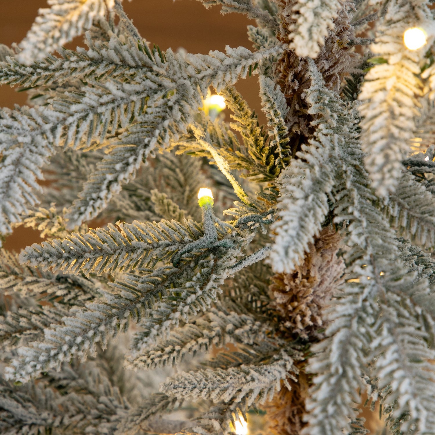 Nearly Natural 4ft Woodland Fir 4 Foot Pre-Lit Fir Christmas Tree