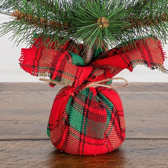 Nearly Natural 16" Pine 1 1/2 Feet Pine Christmas Tree