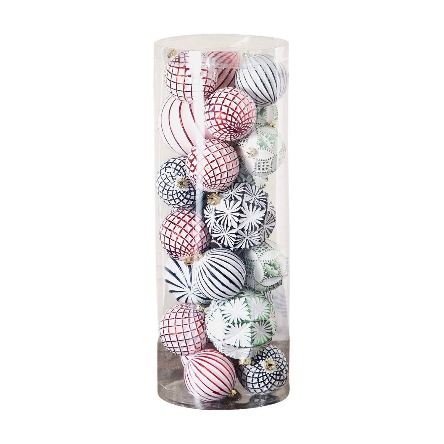 Nearly Natural Pink And Silver Shatterproof 24-pc. Christmas Ornament
