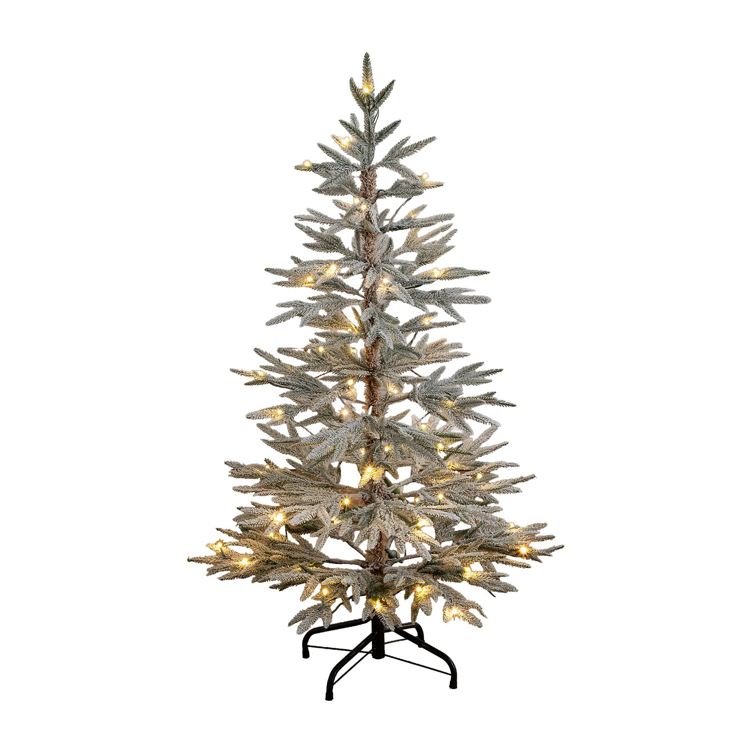 Nearly Natural 4ft Woodland Fir 4 Foot Pre-Lit Fir Christmas Tree
