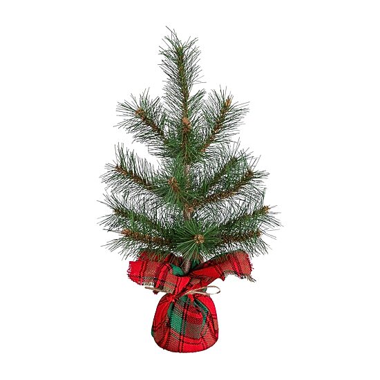 Nearly Natural 16" Pine 1 1/2 Feet Pine Christmas Tree