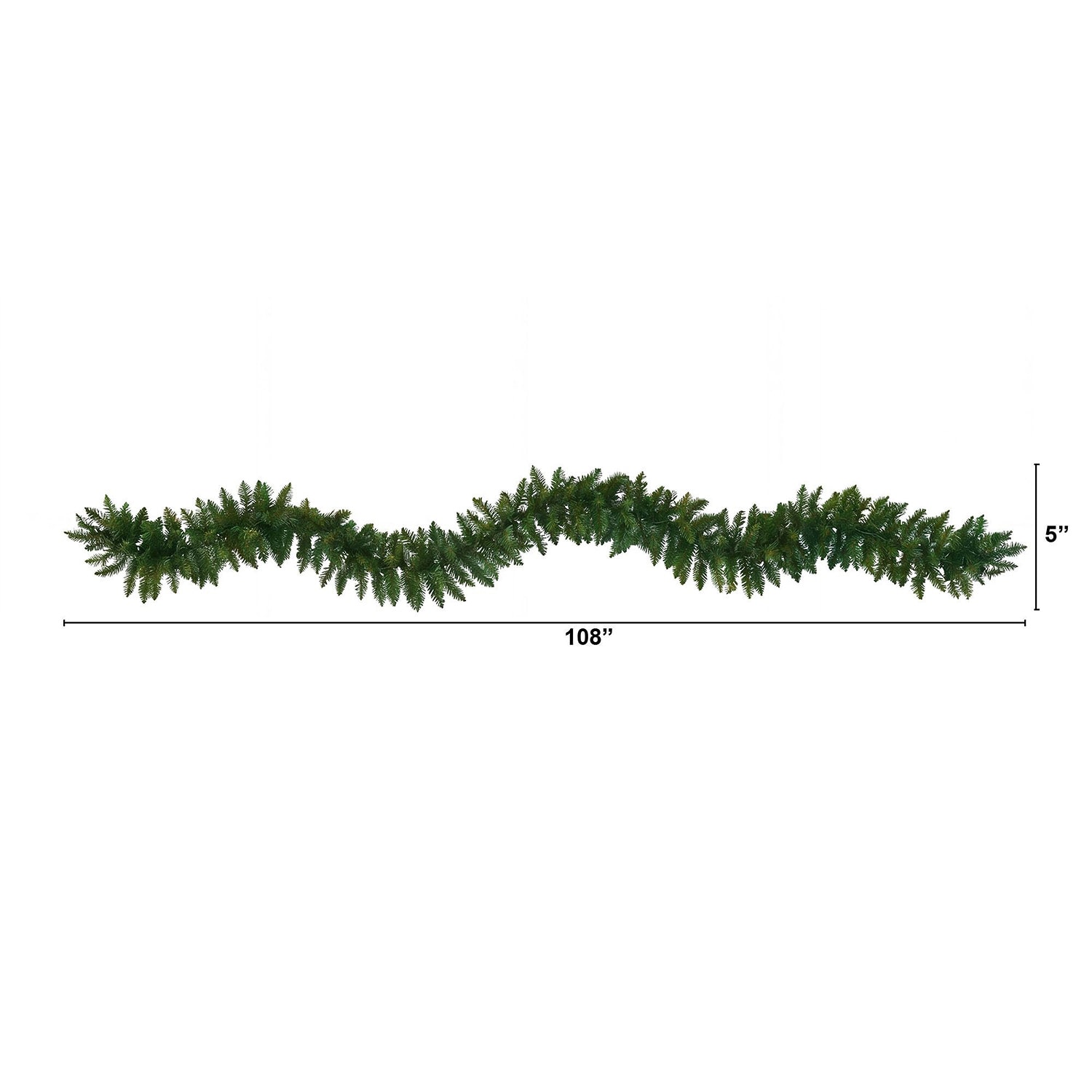Nearly Natural 9ft Pine Garland Christmas Indoor Garland