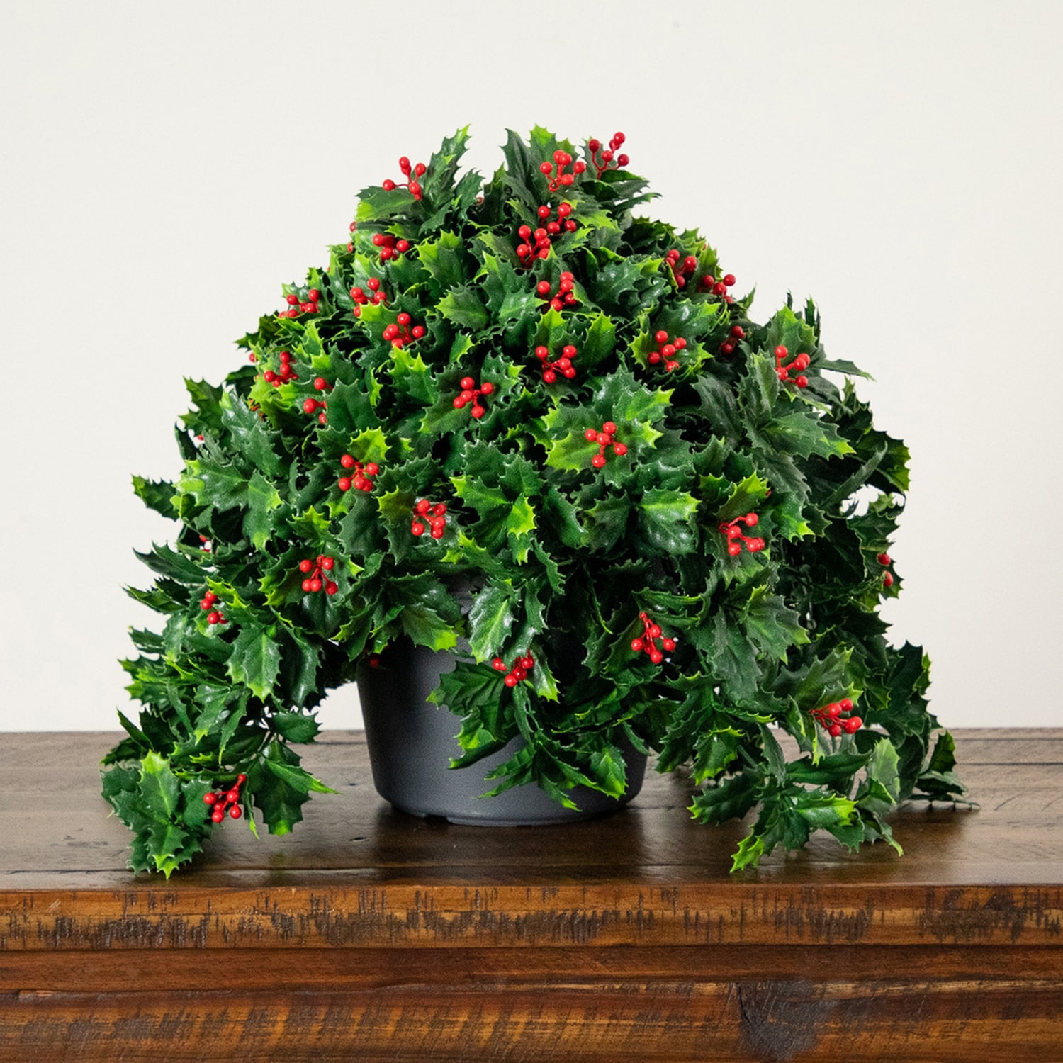 Nearly Natural 16" Holly Berry Artificial Plant