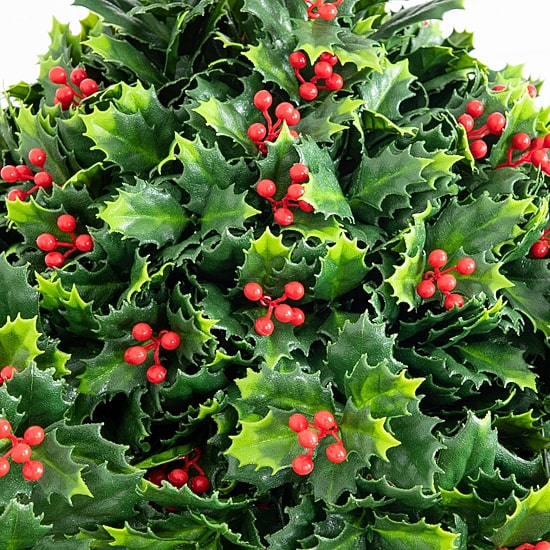 Nearly Natural 16" Holly Berry Artificial Plant