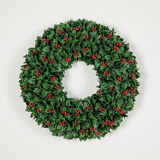Nearly Natural 24" Holly Berry Wreath
