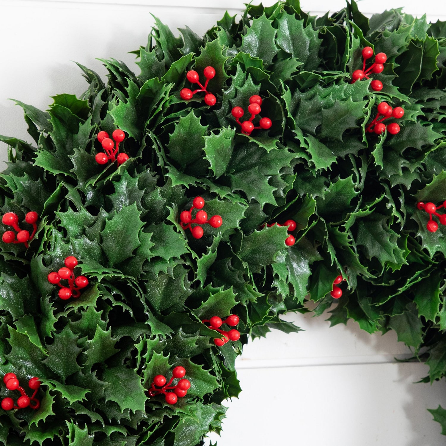 Nearly Natural 24" Holly Berry Wreath