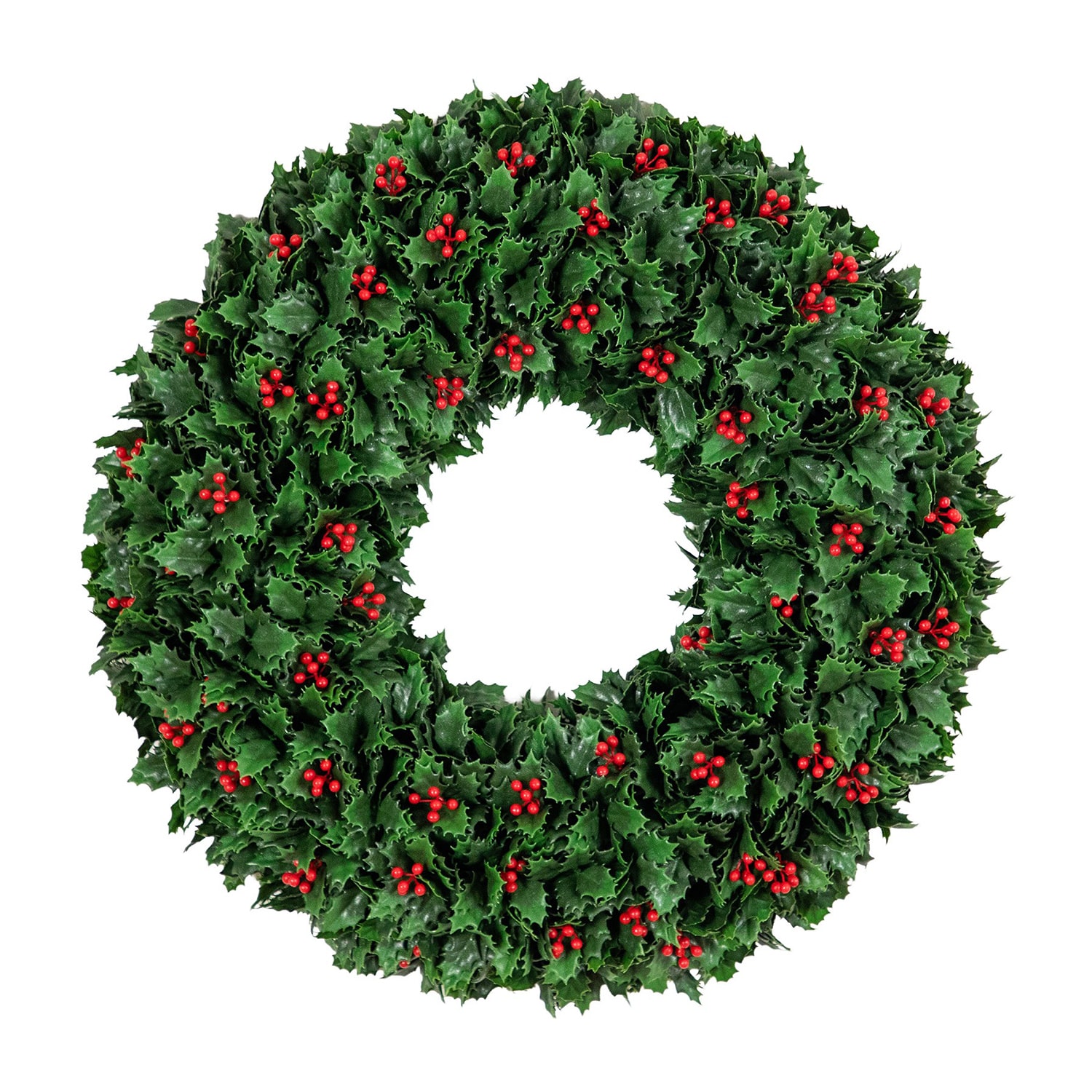 Nearly Natural 24" Holly Berry Wreath
