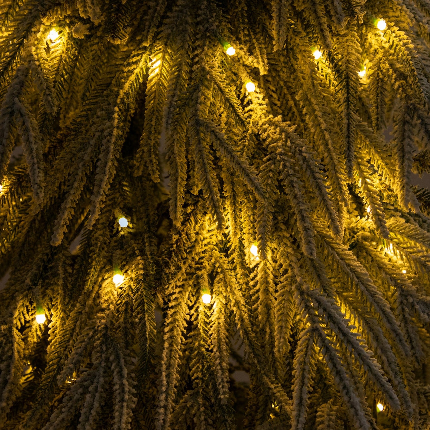 Nearly Natural 5ft Down Swept Cedar 5 Foot Pre-Lit Cedar Christmas Tree