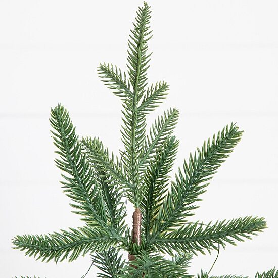 Nearly Natural 4 Foot Pre-Lit Pine Christmas Tree