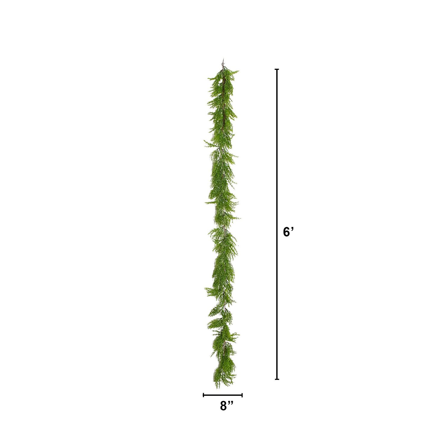 Nearly Natural 6ft Real Touch Cedar Christmas Indoor Garland