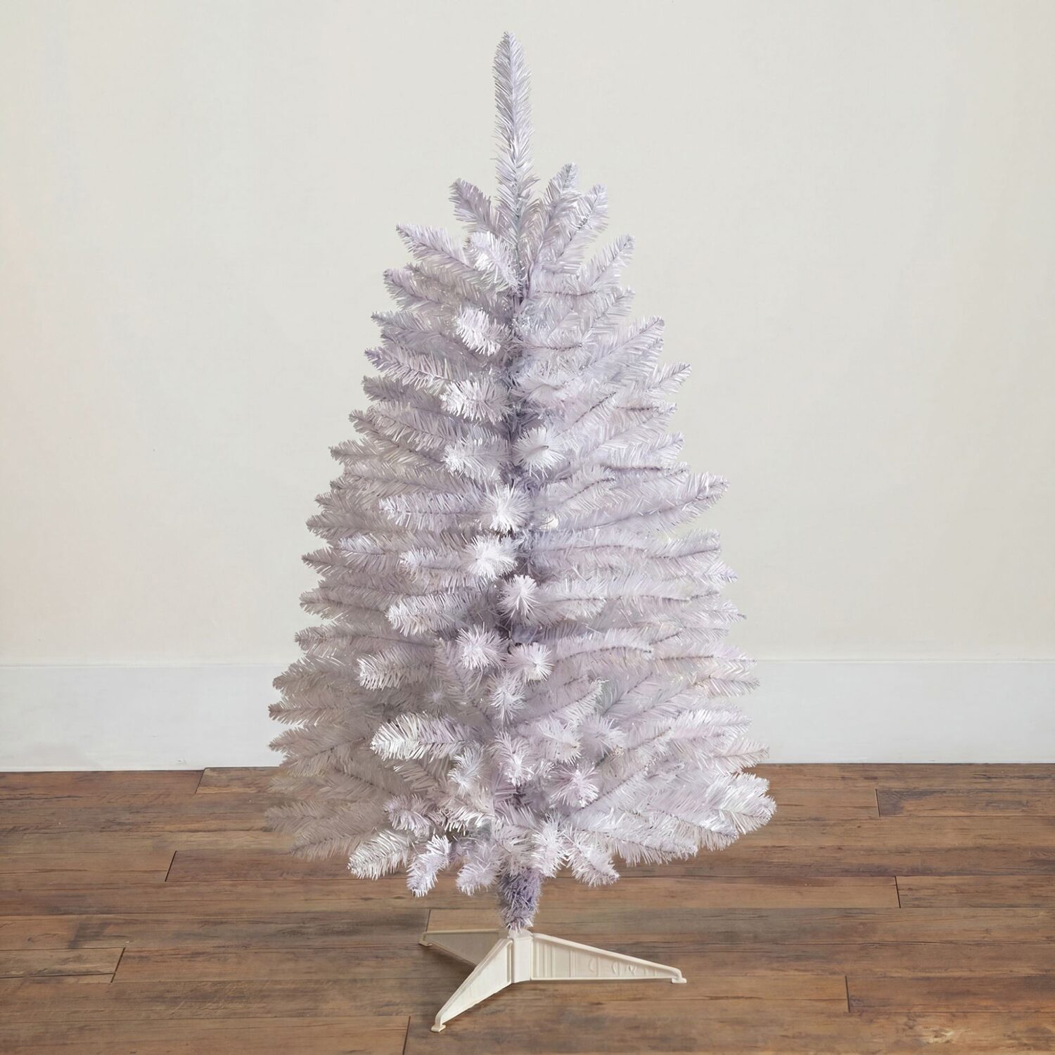 Nearly Natural 3ft Slim White 3 Foot Pine Christmas Tree