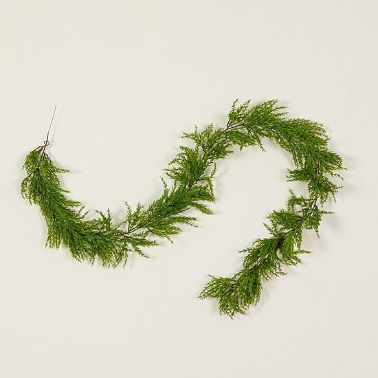 Nearly Natural 6ft Real Touch Cedar Christmas Indoor Garland