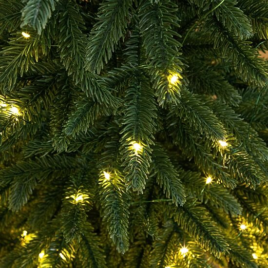Nearly Natural 4 Foot Pre-Lit Pine Christmas Tree