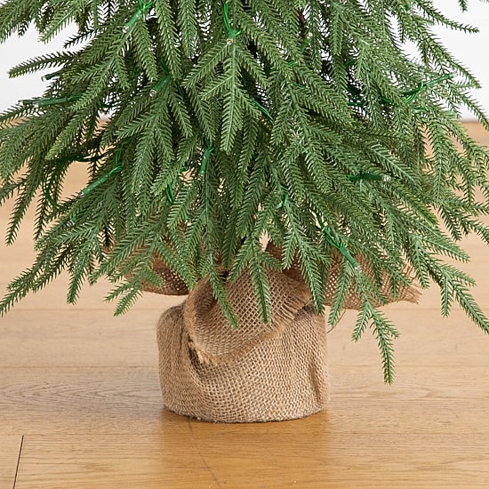 Nearly Natural 32" Pre-Lit Weeping Norway Spruce 2 1/2 Foot Pre-Lit Christmas Tree