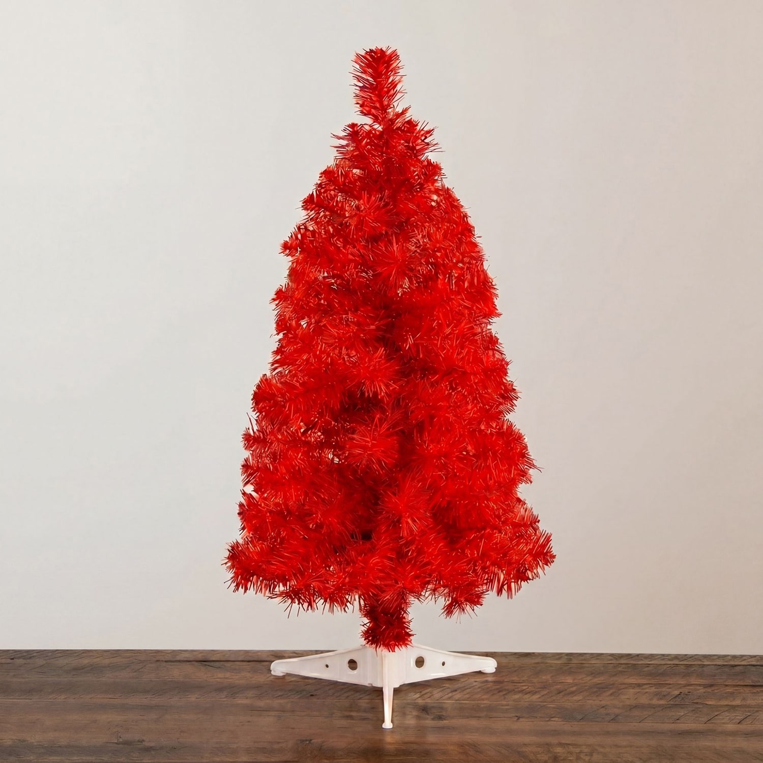 Nearly Natural Red Tree 2 Foot Pine Christmas Tree
