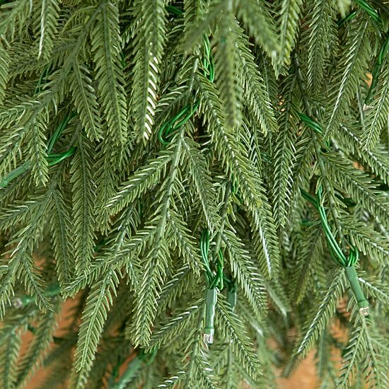 Nearly Natural 32" Pre-Lit Weeping Norway Spruce 2 1/2 Foot Pre-Lit Christmas Tree
