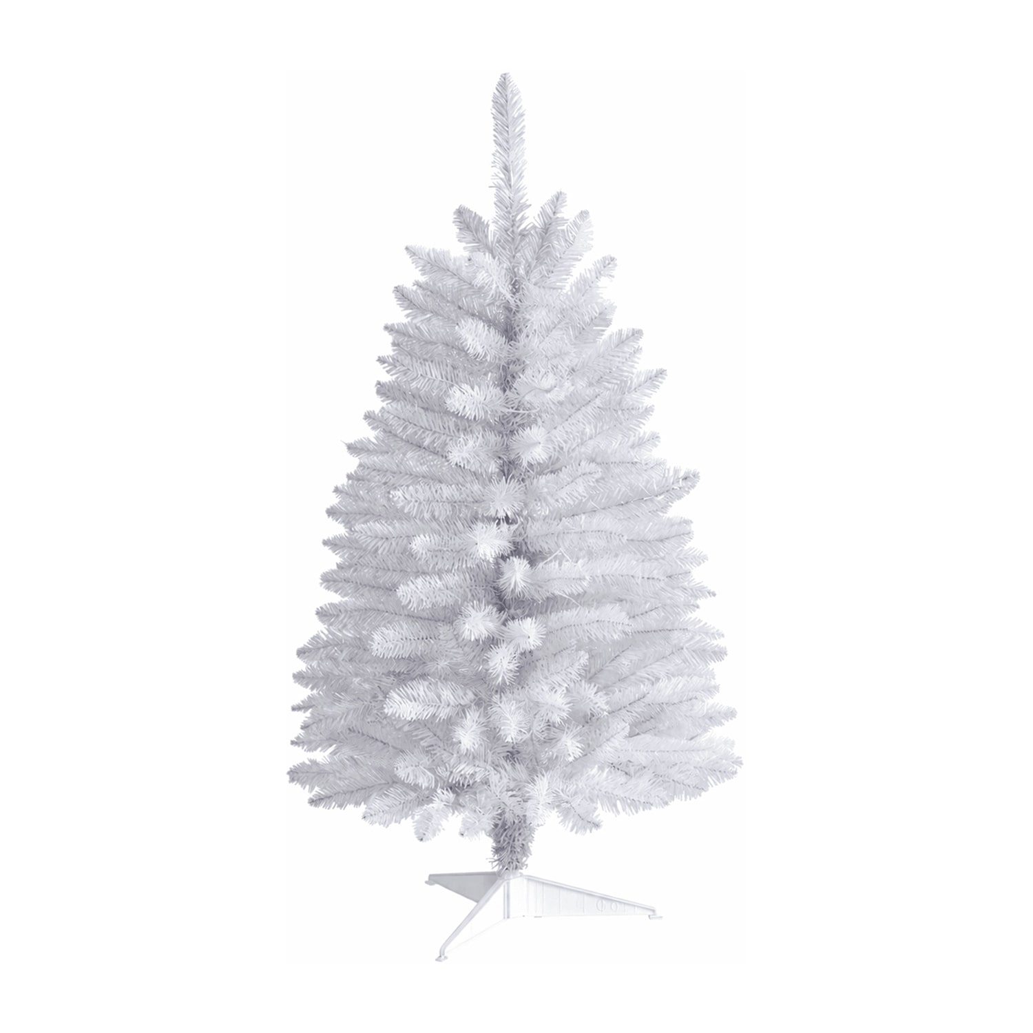 Nearly Natural 3ft Slim White 3 Foot Pine Christmas Tree
