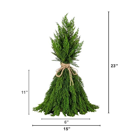 Nearly Natural 23" Real Touch Cypress Artificial Plant