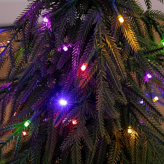 Nearly Natural 32" Pre-Lit Weeping Norway Spruce 2 1/2 Foot Pre-Lit Christmas Tree