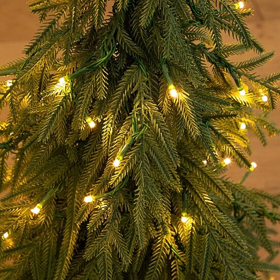 Nearly Natural 32" Pre-Lit Weeping Norway Spruce 2 1/2 Foot Pre-Lit Christmas Tree