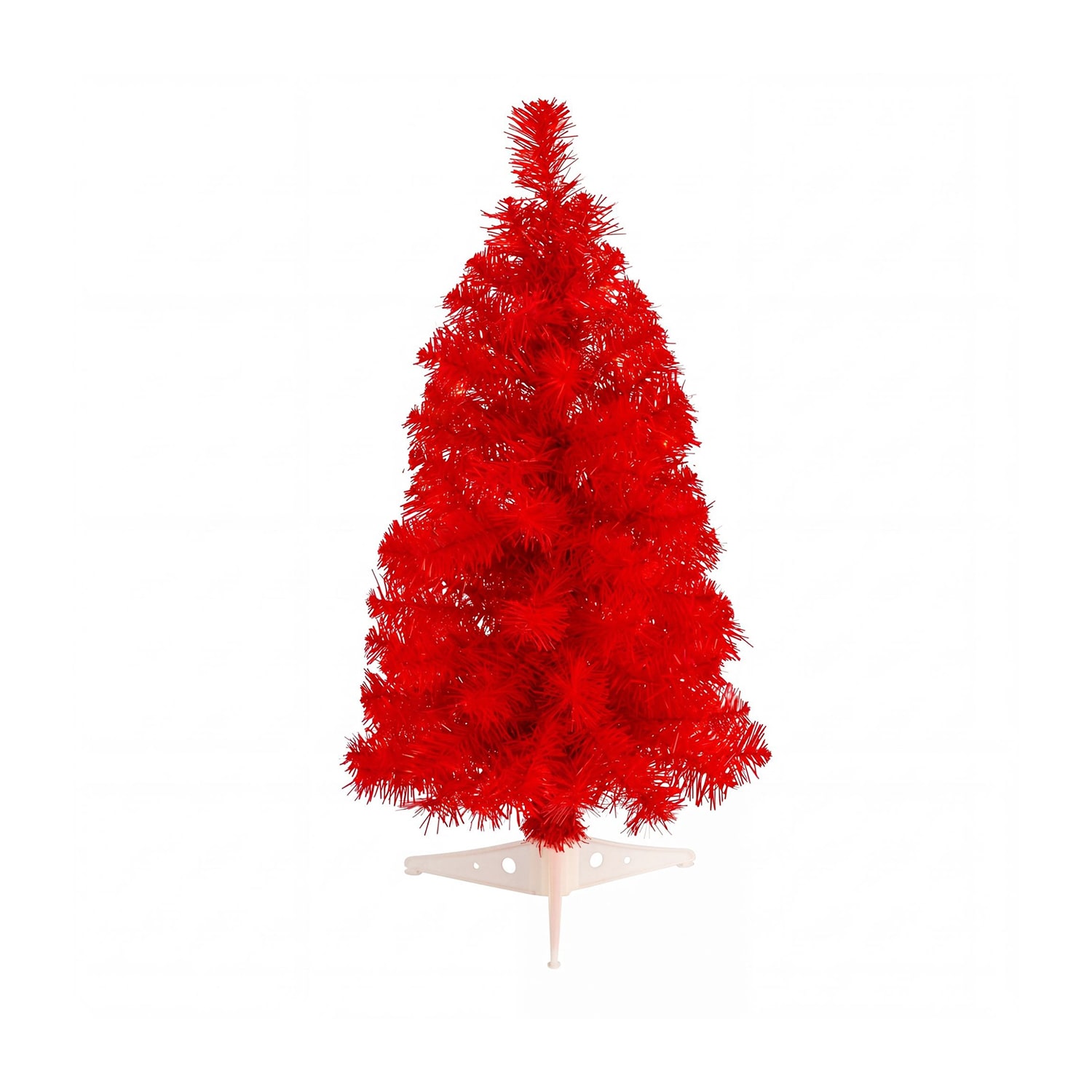 Nearly Natural Red Tree 2 Foot Pine Christmas Tree