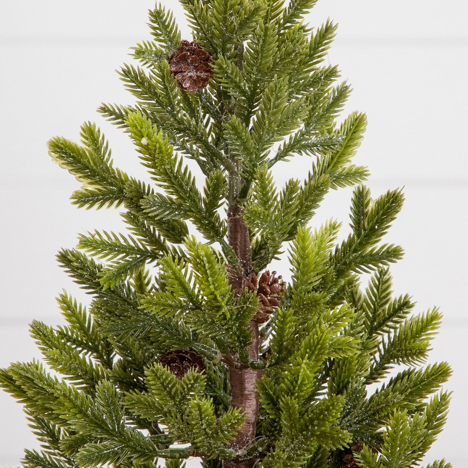 Nearly Natural 18" Pine With Pinecones 1 1/2 Feet Pine Christmas Tree
