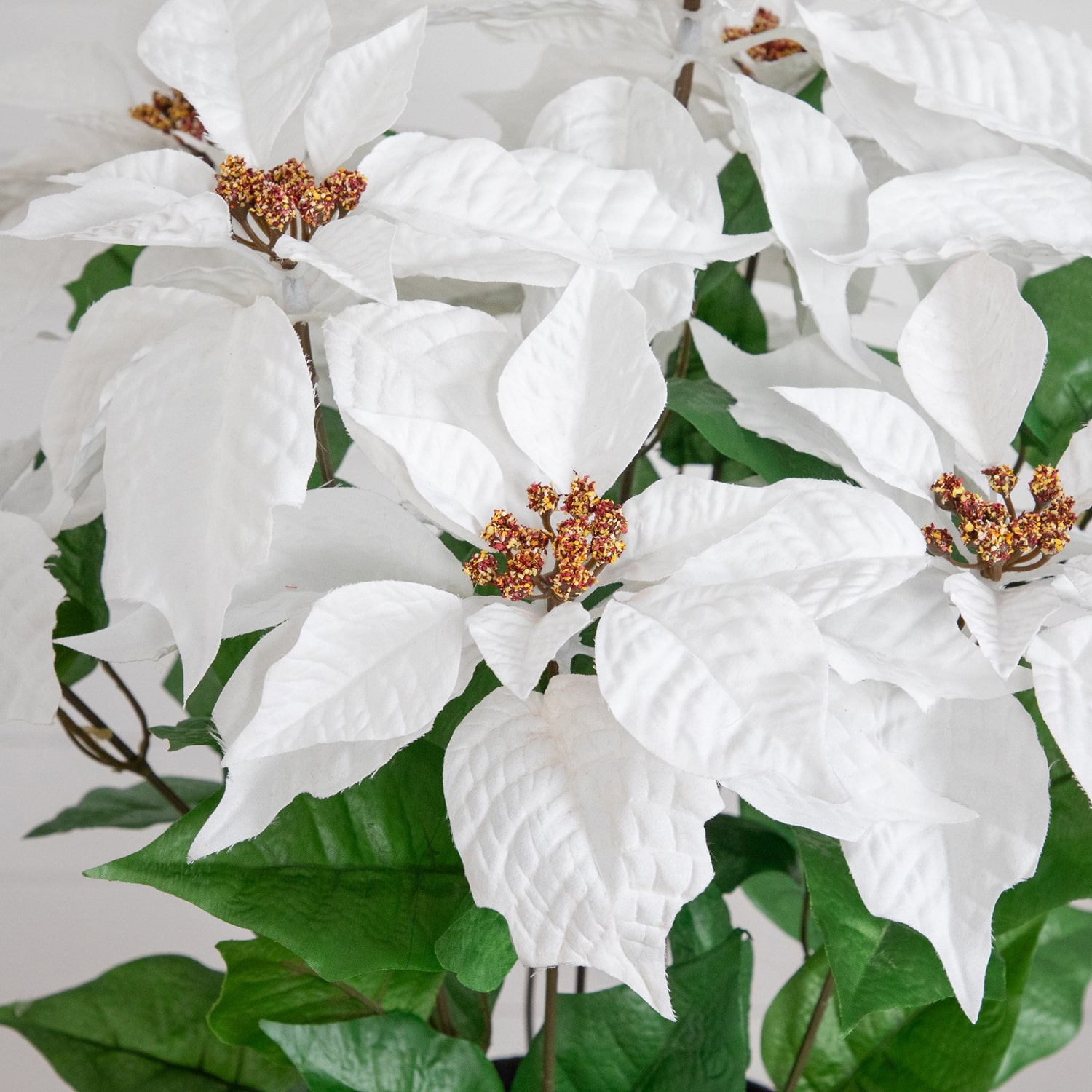 Nearly Natural 22" Poinsettia Plant Floral Arrangement