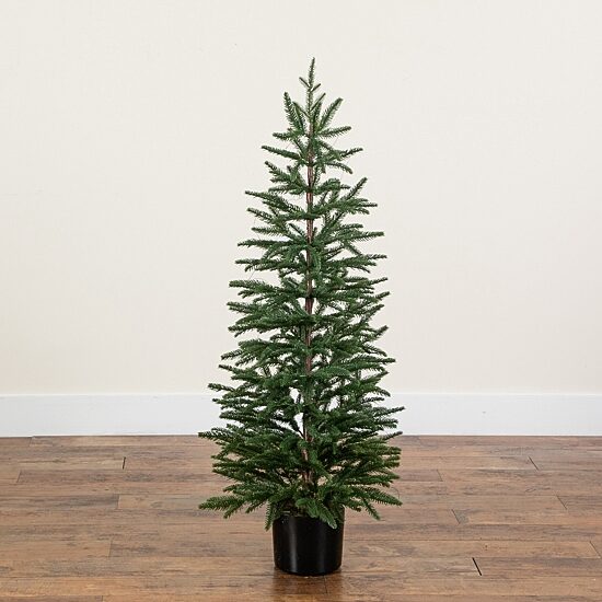 Nearly Natural 4 Foot Pre-Lit Pine Christmas Tree