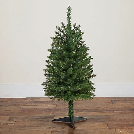 Nearly Natural 3ft Slim Mountain Pine 3 Foot Pine Christmas Tree