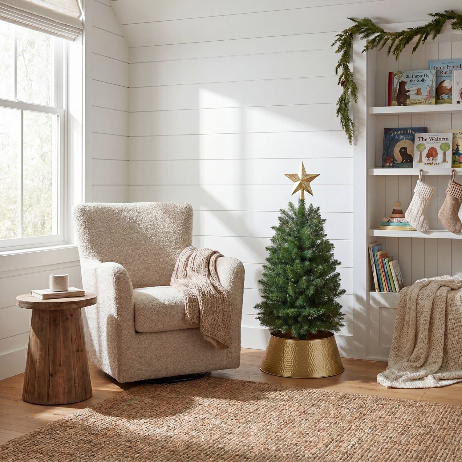 Nearly Natural 3ft Slim Mountain Pine 3 Foot Pine Christmas Tree