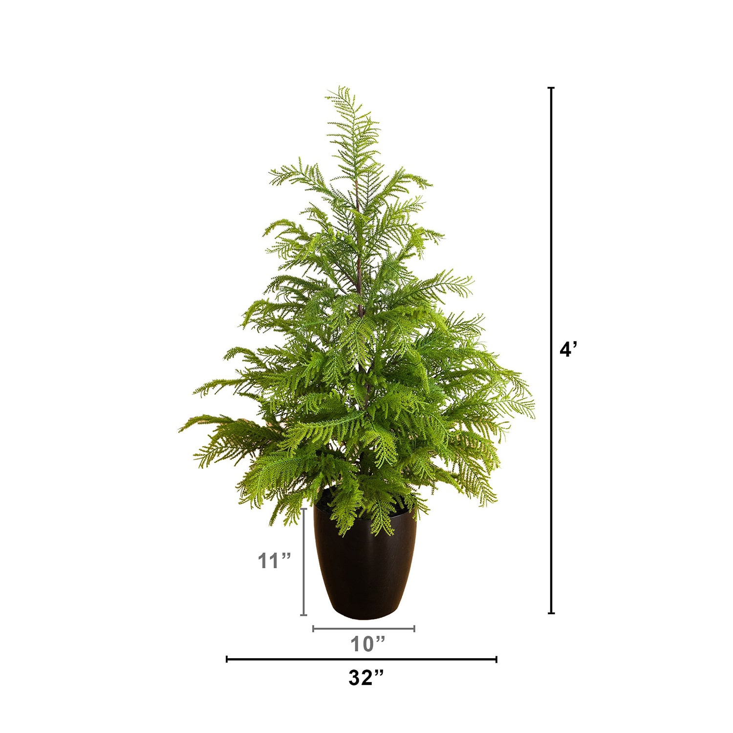 Nearly Natural Real Touch Goldcrest 4 Foot Christmas Tree