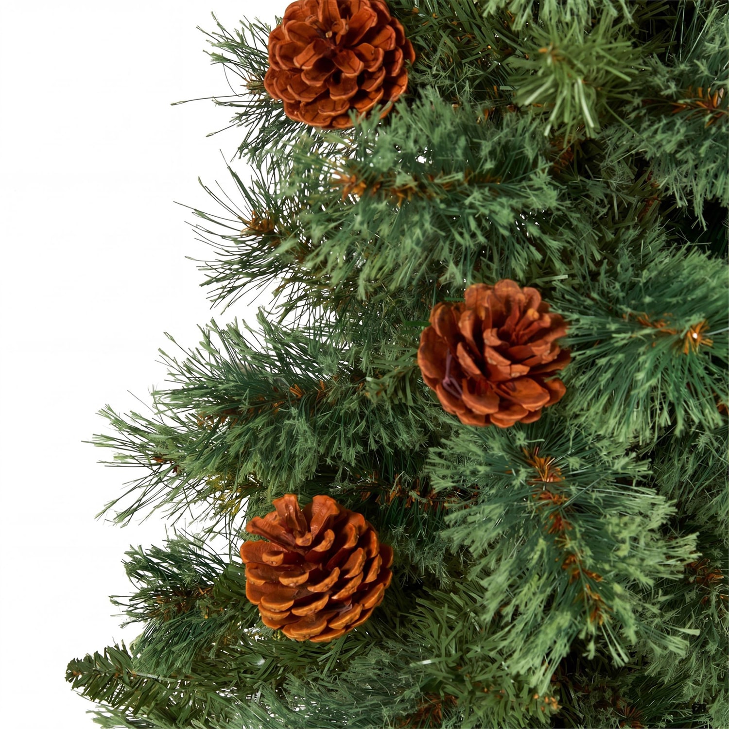 Nearly Natural White Mountain Pine With Pine Cones 3 Foot Pine Christmas Tree