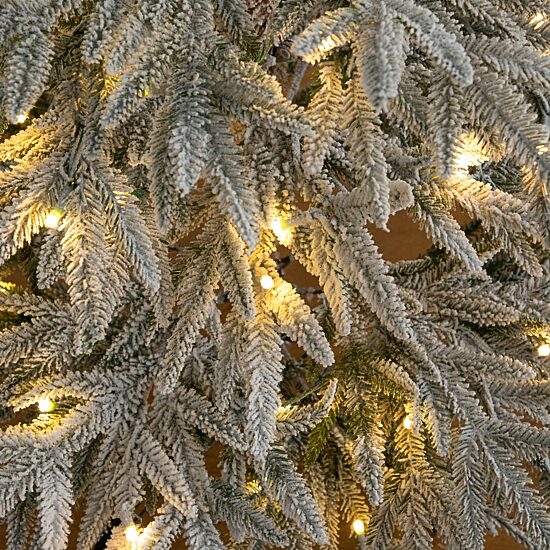 Nearly Natural 5ft Woodland Fir 5 Foot Pre-Lit Fir Christmas Tree